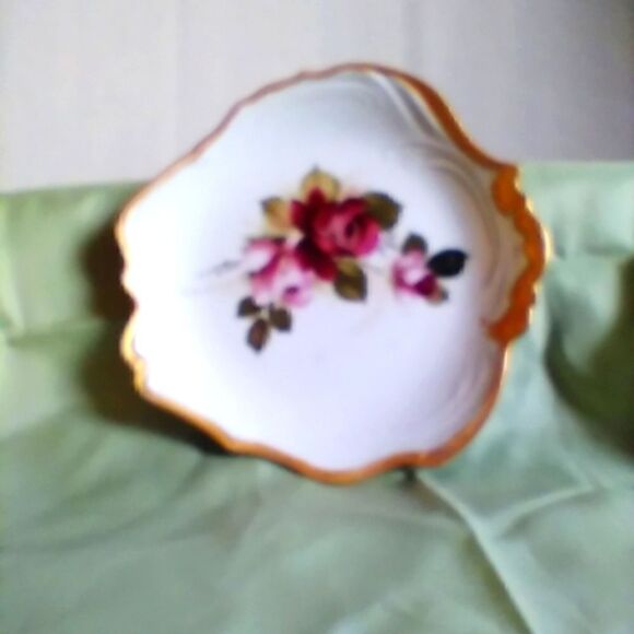 B. Owen Gorgeous Vintage Porcelain ROSE GOLD Designer PLATE - Picture 4 of 6